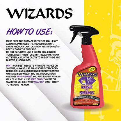 Mist-N-Shine Quick Detailer Spray - Waterless Wash - 22 oz (22 Fl Oz)