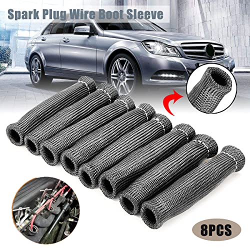 Spark Plug Wire Boots Thermal Protection Insulator Sleeve (8 Count)