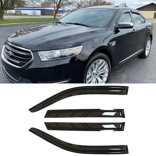 Window Visors Dark Smoke Rain Guards for 2010