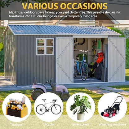 12x10 FT Outdoor Storage Shed