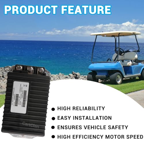 1510A-5201/1510A-5251 Golf Cart DC Motor Controller Suitable for 2000-2008 Club Car DS/Precedent Golf Cart, Black 48V 250A DC Controller Replace OEM# 1510A-5201/1510A-5251