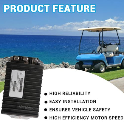 1510A-5201/1510A-5251 Golf Cart DC Motor Controller Suitable for 2000-2008 Club Car DS/Precedent Golf Cart, Black 48V 250A DC Controller Replace OEM# 1510A-5201/1510A-5251