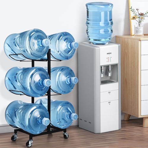 5 Gallon Water Jug Holder with 4 Wheels