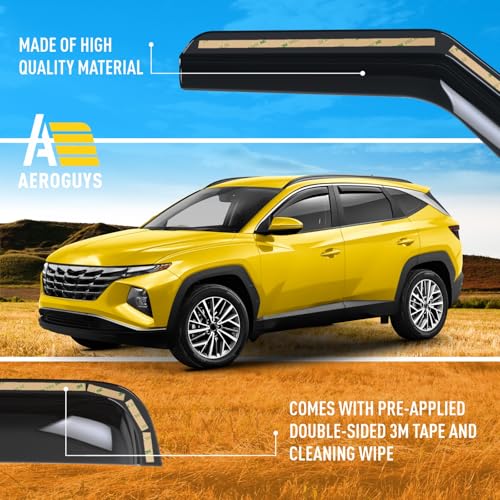 Extra Durable Window Deflectors in (4 Count)