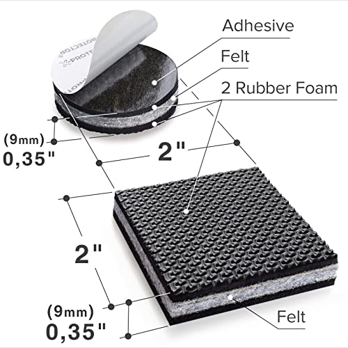 Non Slip Furniture Pads X (16 Count)