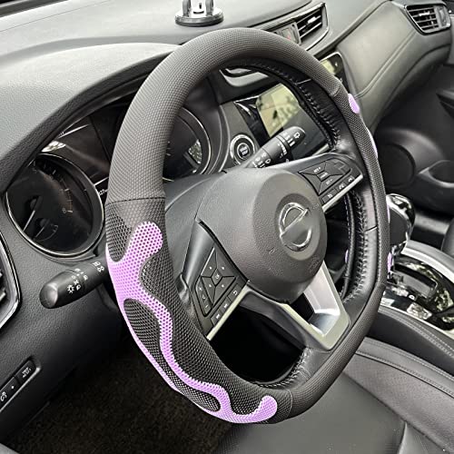 D Shaped Comfy Grip Steering Wheel Cover 14.5