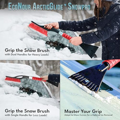 27" Aluminum Car Snow Scraper and Brush