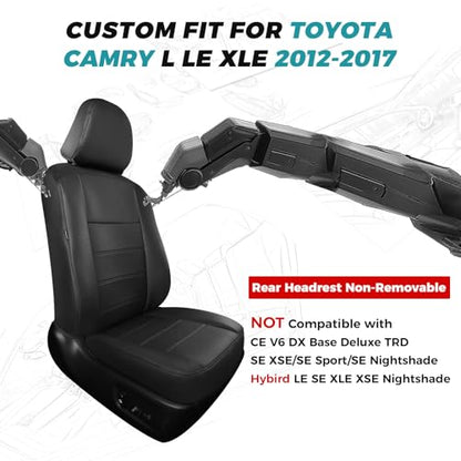 Custom Seat Covers for Toyota Camry 2012