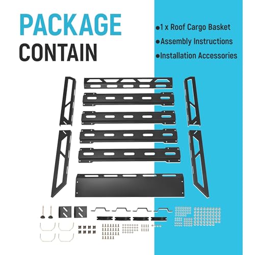 50" x 39" x 4.75" Roof Rack Cargo Basket W