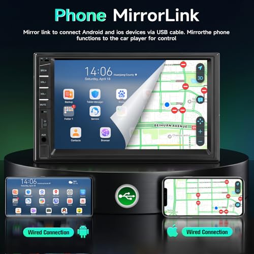 Car Stereo Double Din Radio with Bluetooth Car Audio Receivers