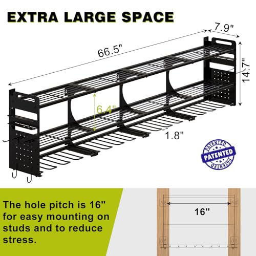 64" Garage Power Tool Wall Organizer