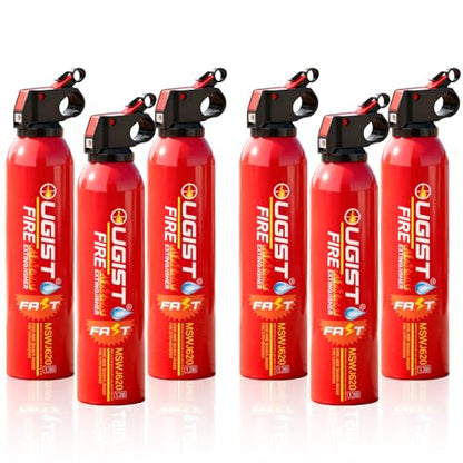 Small Portable Fire Extinguisher for Home and Kitchen (6 Count)