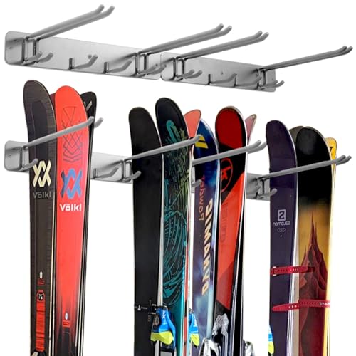Wall Mount Ski Storage Rack