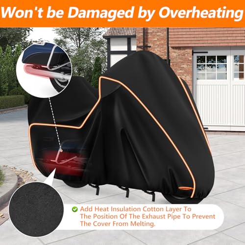 Motorcycle Cover for Harley Davidson Ultra Limited withTrunk Models