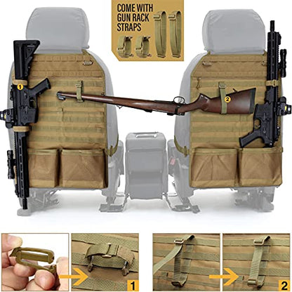 Molle Seat Back Car Organizer Fit Most Car F150 Jeeps Pickups Trucks