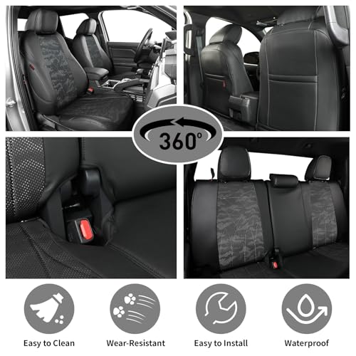 Tacoma Leather Car Seat Covers Custom Fit for Toyota Tacoma 2012 2013 2014 2015