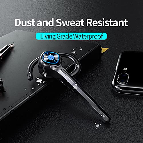 Wireless Bluetooth Earpiece Headphone Dual Noise Cancelling Mic Painless Open