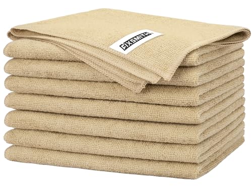 Beige Microfiber Cleaning Cloth (8 Count)