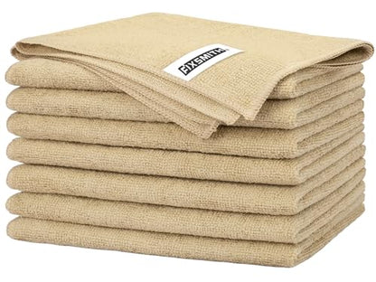 Beige Microfiber Cleaning Cloth (8 Count)