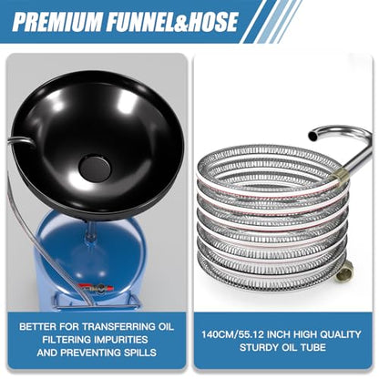 20 Gallon Waste Oil Drain Tank with Wheels