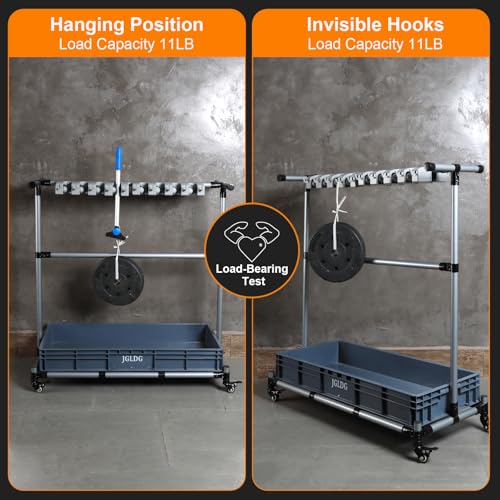 Mop and Broom Holder with Wheels