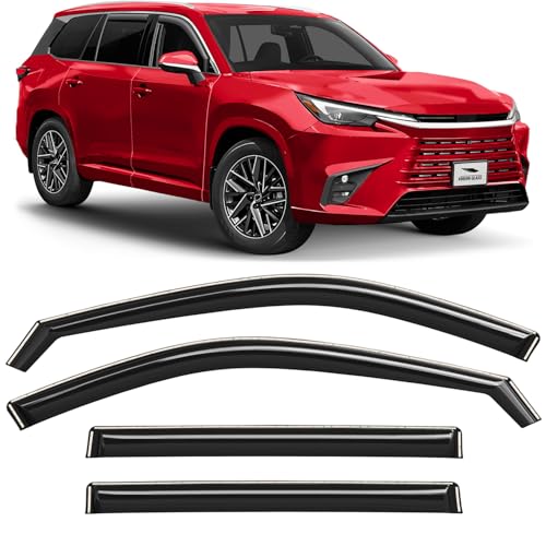 in Channel Extra Durable Rain Guards for Lexus TX 2024 (4 Count)