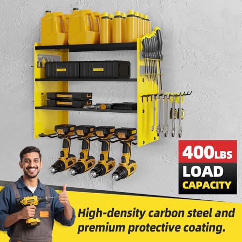 Power Tool Organizer Wall Mount with 4