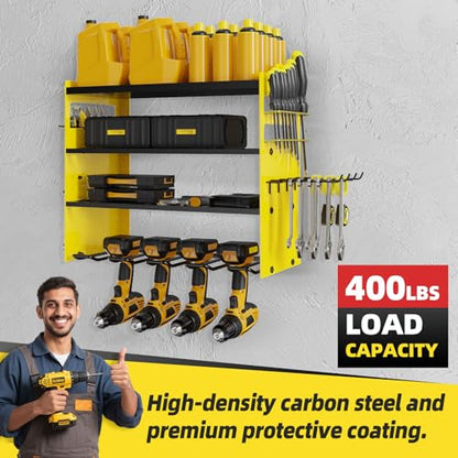 Power Tool Organizer Wall Mount with 4