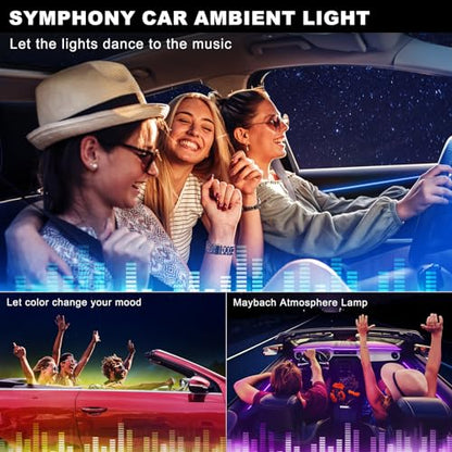 Acrylic Interior Car LED Strip Light with Wireless APP