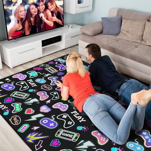 59"x39" Gaming Play Rug for Bedroom (16.25 Sq Ft)