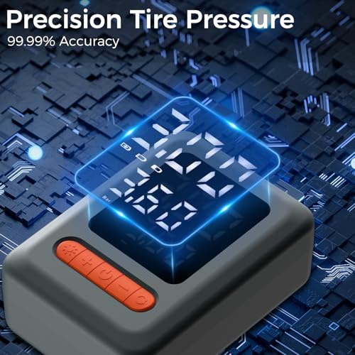 Tire Inflator Portable Air Compressor & Car Jump Starter