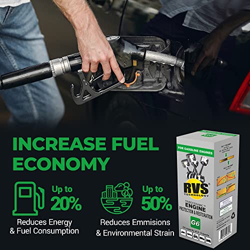 G6 Engine oil Treatment; For Gasoline Engines with a Motor oil capacity up to 6 quarts; Save fuel