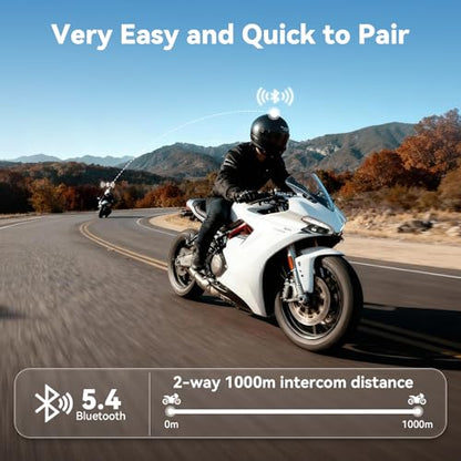 Motorcycle Helmet Bluetooth Headset Intercom Communication Systems