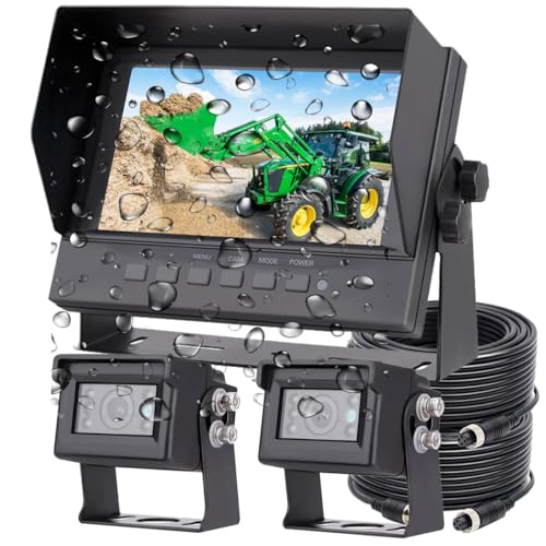 7" 1080P AHD Wired Reverse Rear View Backup Two