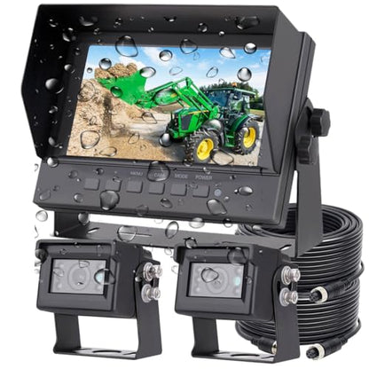 7" 1080P AHD Wired Reverse Rear View Backup Two