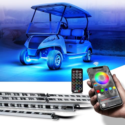 Aura Pro RGB Aluminum Golf Cart Underglow with App & Remote (4 Count)