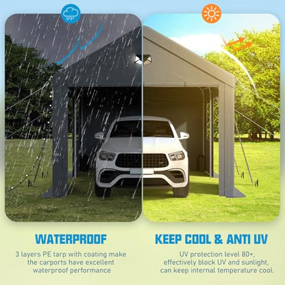 10x16 Heavy Duty Carport Canopy