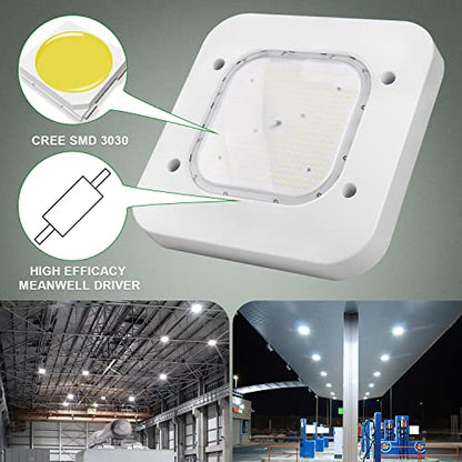 LED Gas Station Canopy Light 150W Garage Carport Light Fixture 5700K