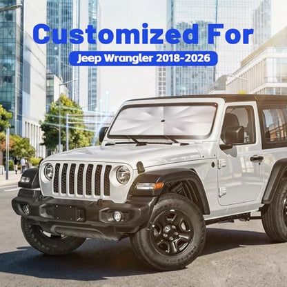 Car Windshield Sun Shade Umbrella for Jeep Wrangler 2018