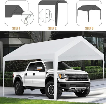 10 x 20 FT Carport Replacement Cover (192 Ounce)