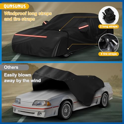 QUNSUNUS Waterproof Car Cover for Ford Mustang 1979