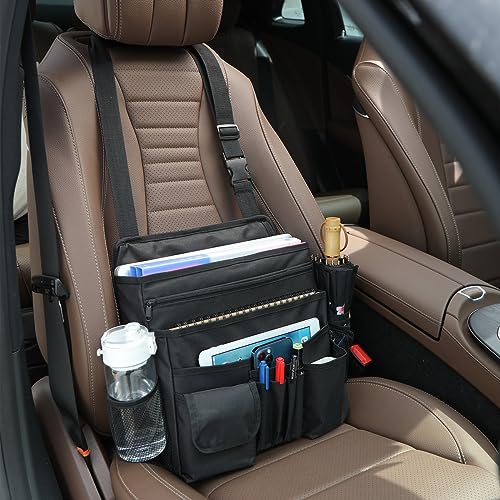 Car Front Seat Organizer for Paperwork File Laptop Mobile Office