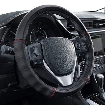 Faux Leather Steering Wheel Cover