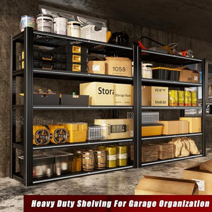 48" W Metal Garage Shelving 5 Tier Storage Shelves Heavy Duty 3030LBS
