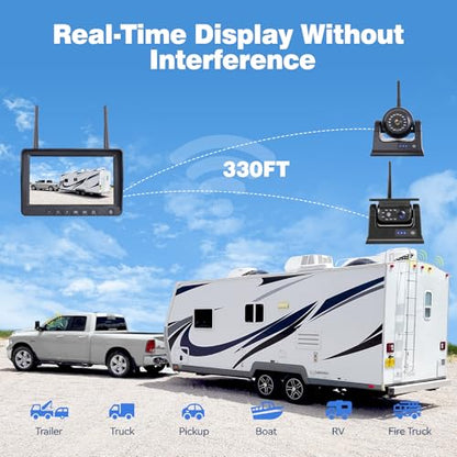 7" 3 Magnetic Wireless RV Backup Camera (3 Count)