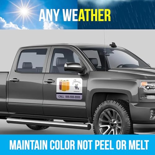 2pc 9x12 Custom Full Color Magnetic Car Signs (2 Count)