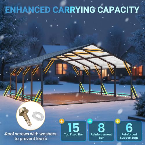 20'x20' Metal Carport
