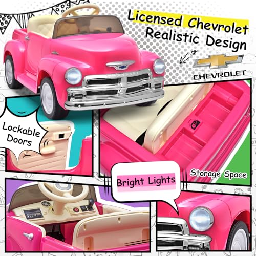 12V Kids Ride on Car Licensed Chevrolet 3100