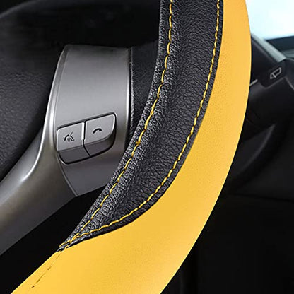 Leather Car Steering Wheel Cover