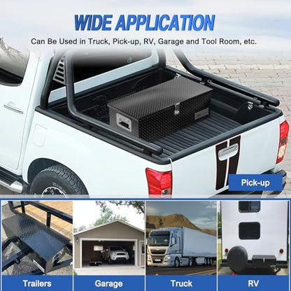 30 Inch Truck Tool Box Heavy Duty Aluminum Diamond Plate Toolboxes